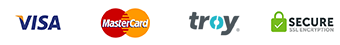 Güvenli Ödeme: VISA, MasterCard, Troy, SSL