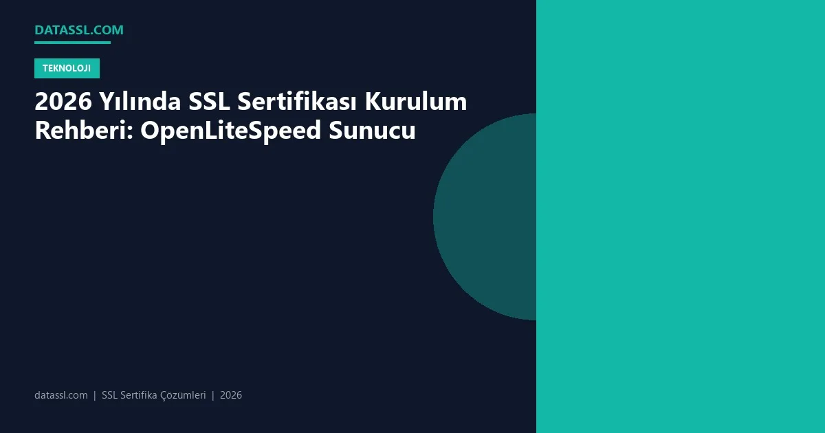 2026 Yılında SSL Sertifikası Kurulum Rehberi: OpenLiteSpeed Sunucu