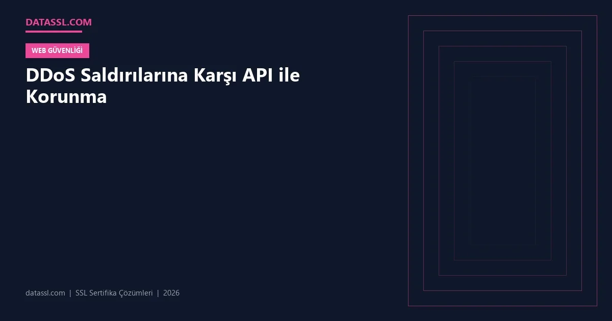 DDoS Saldırılarına Karşı API ile Korunma