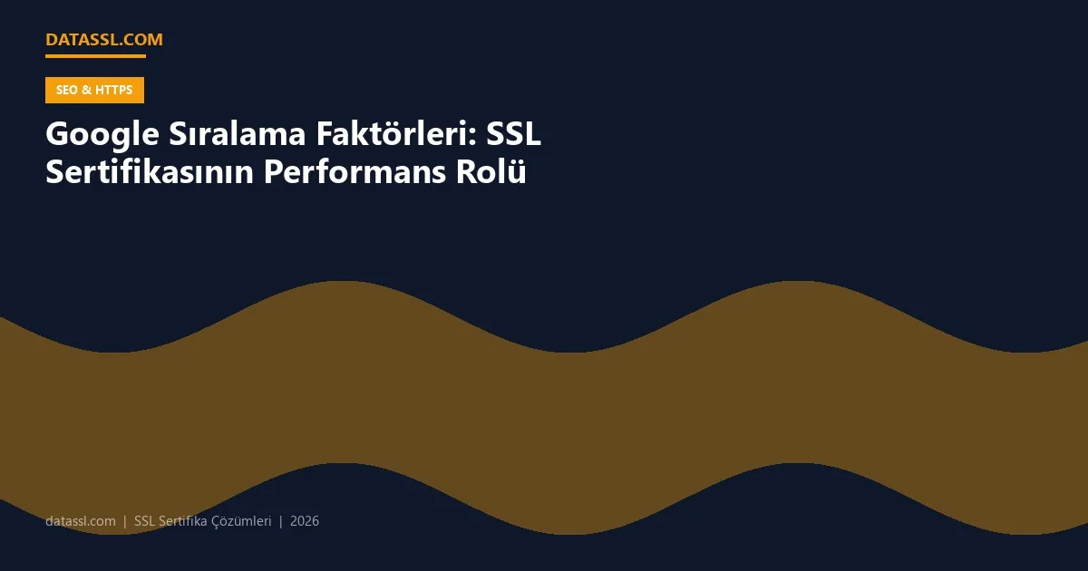 Google Sıralama Faktörleri: SSL Sertifikasının Performans Rolü