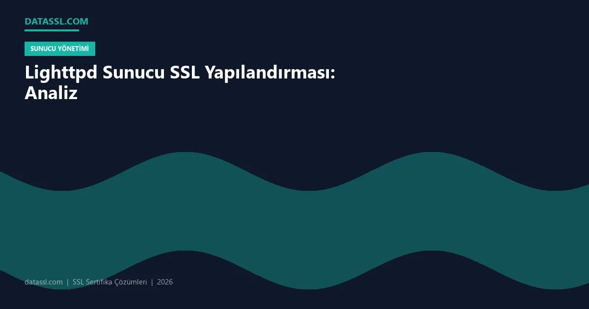 Lighttpd Sunucu SSL Yapılandırması: Analiz