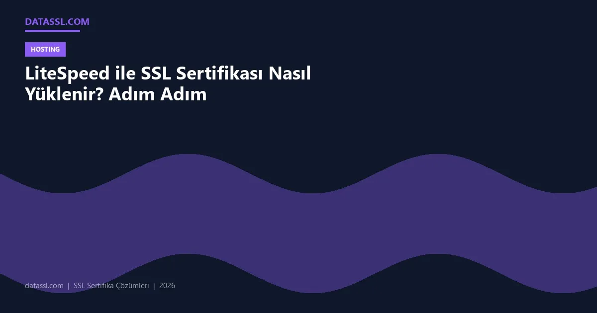 LiteSpeed ile SSL Sertifikası Nasıl Yüklenir? Adım Adım