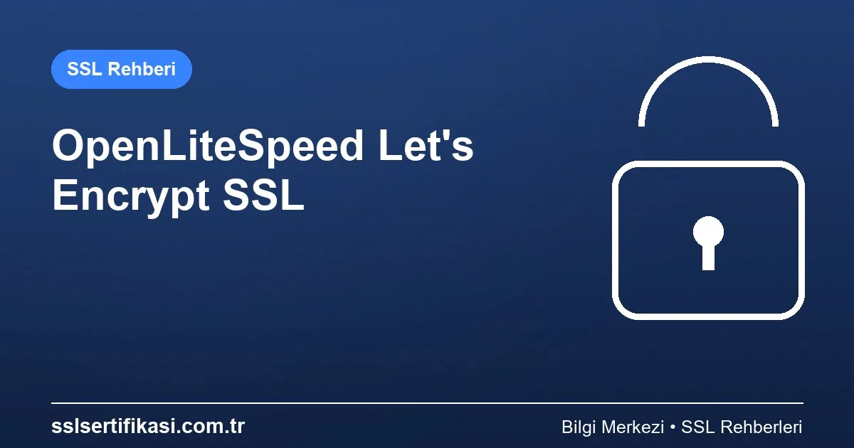 2026 Yılında SSL Sertifikası Kurulum Rehberi: OpenLiteSpeed Sunucu