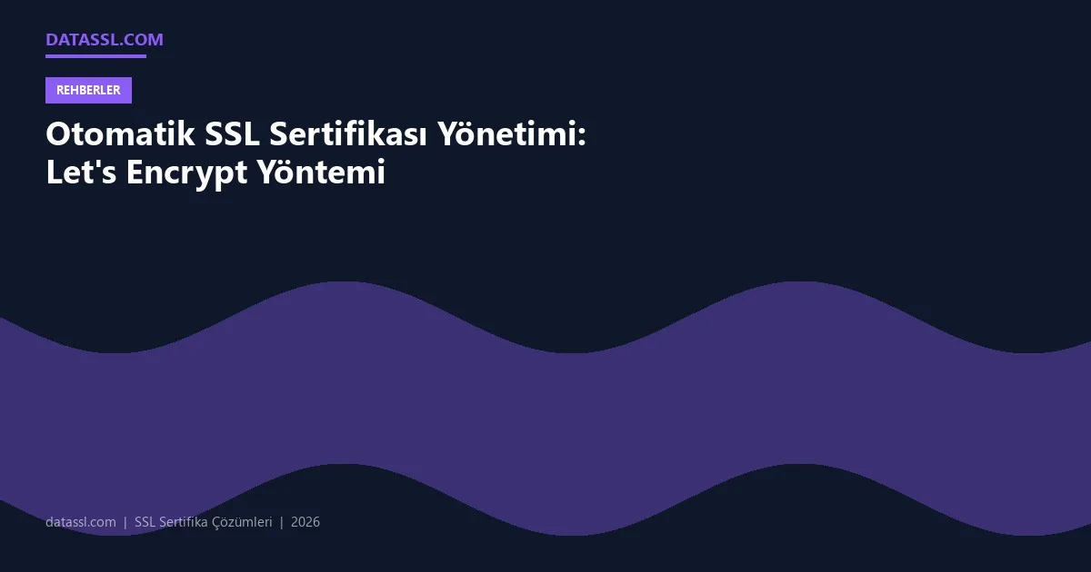 Otomatik SSL Sertifikası Yönetimi: Let's Encrypt Yöntemi