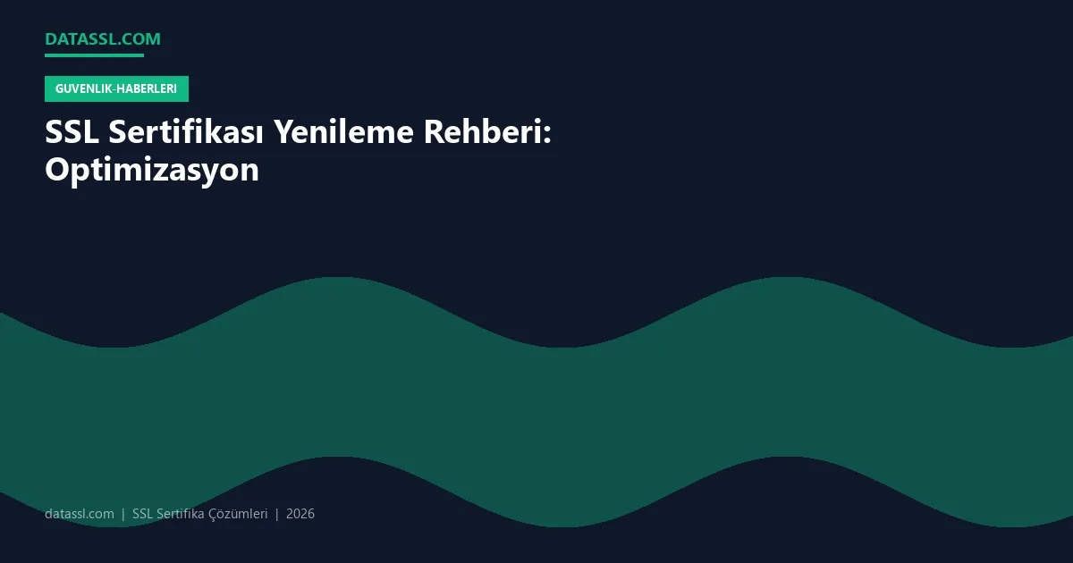 SSL Sertifikası Yenileme Rehberi: Optimizasyon