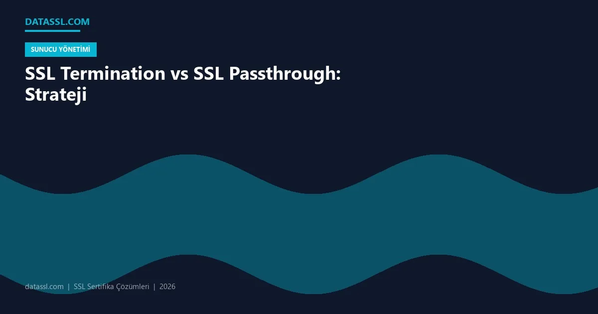 SSL Termination vs SSL Passthrough: Strateji