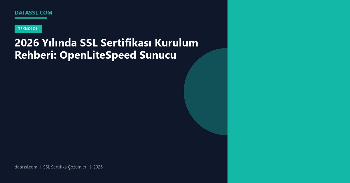 2026 Yılında SSL Sertifikası Kurulum Rehberi: OpenLiteSpeed Sunucu
